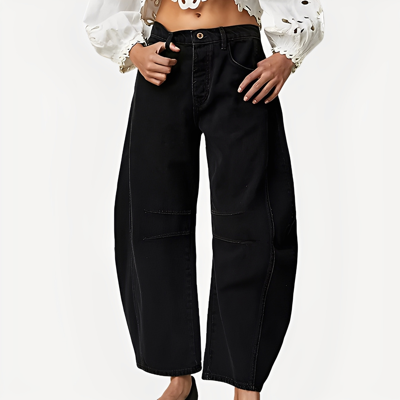 Celestine - Damskie jeansy o szerokim kroju w klasycznym stylu