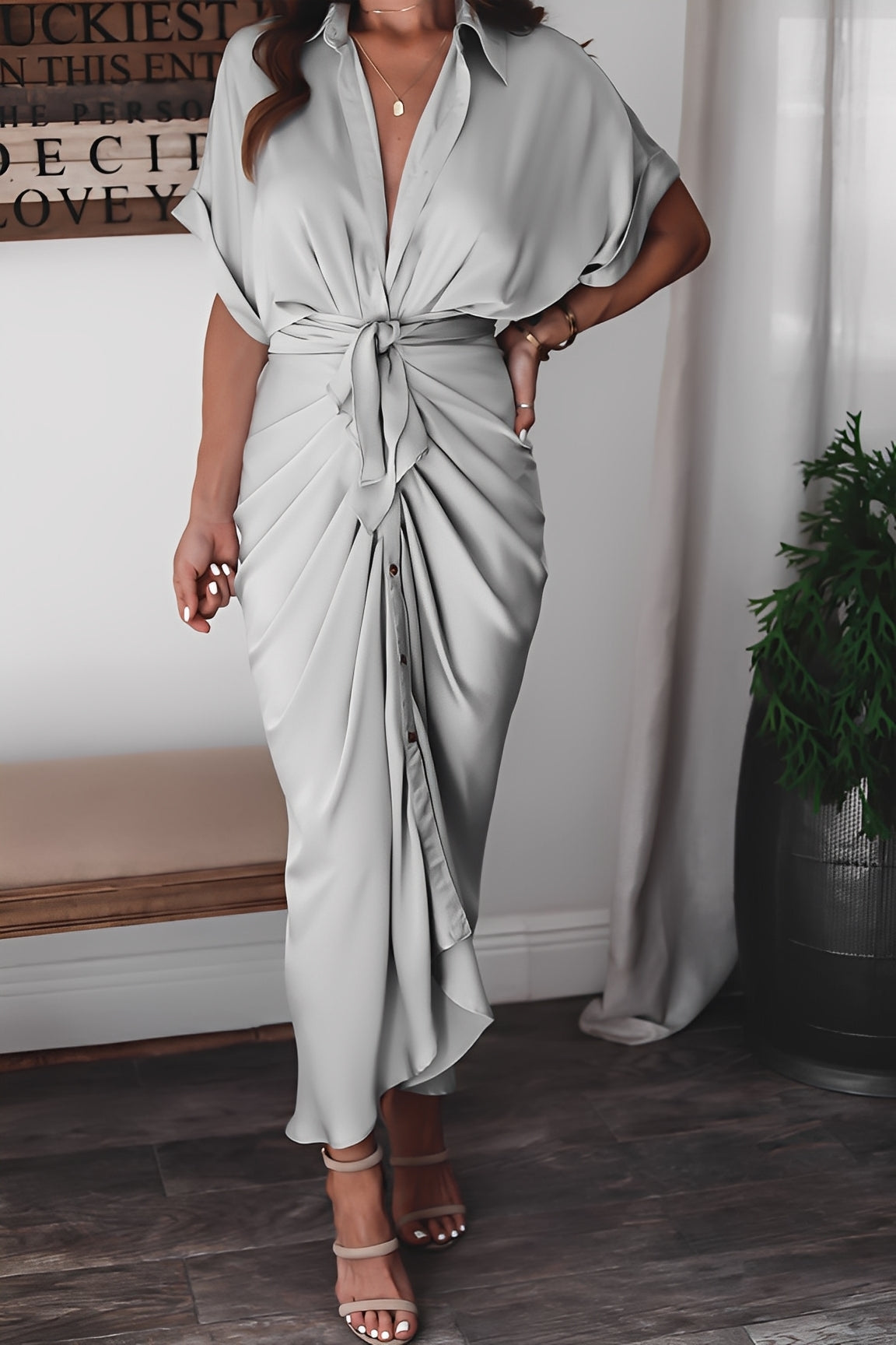 Antoinette - Suknia długa elegancka dla kobiet