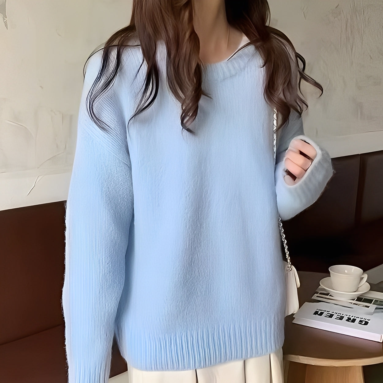 Roxanna - Damski sweter oversize