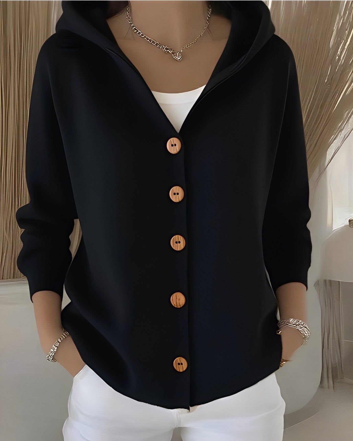 Emery - Damska bluza z kapturem w swobodnym stylu