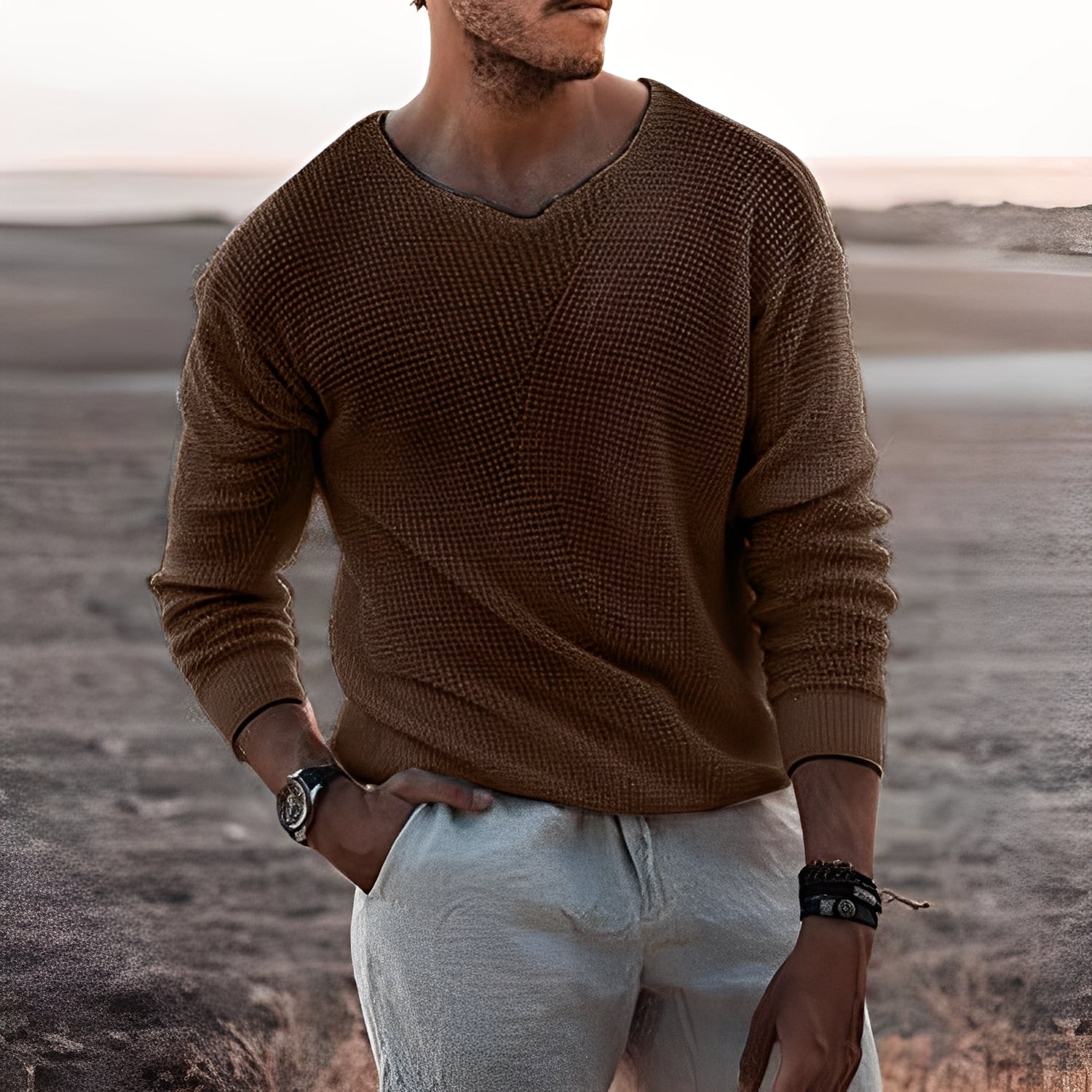 Dion - Sweter elegancki i ciepły dla mężczyzn