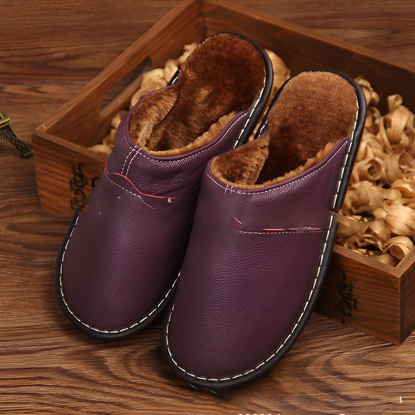 Xavier - Ciepłe sandały bawełniane dla mężczyzn