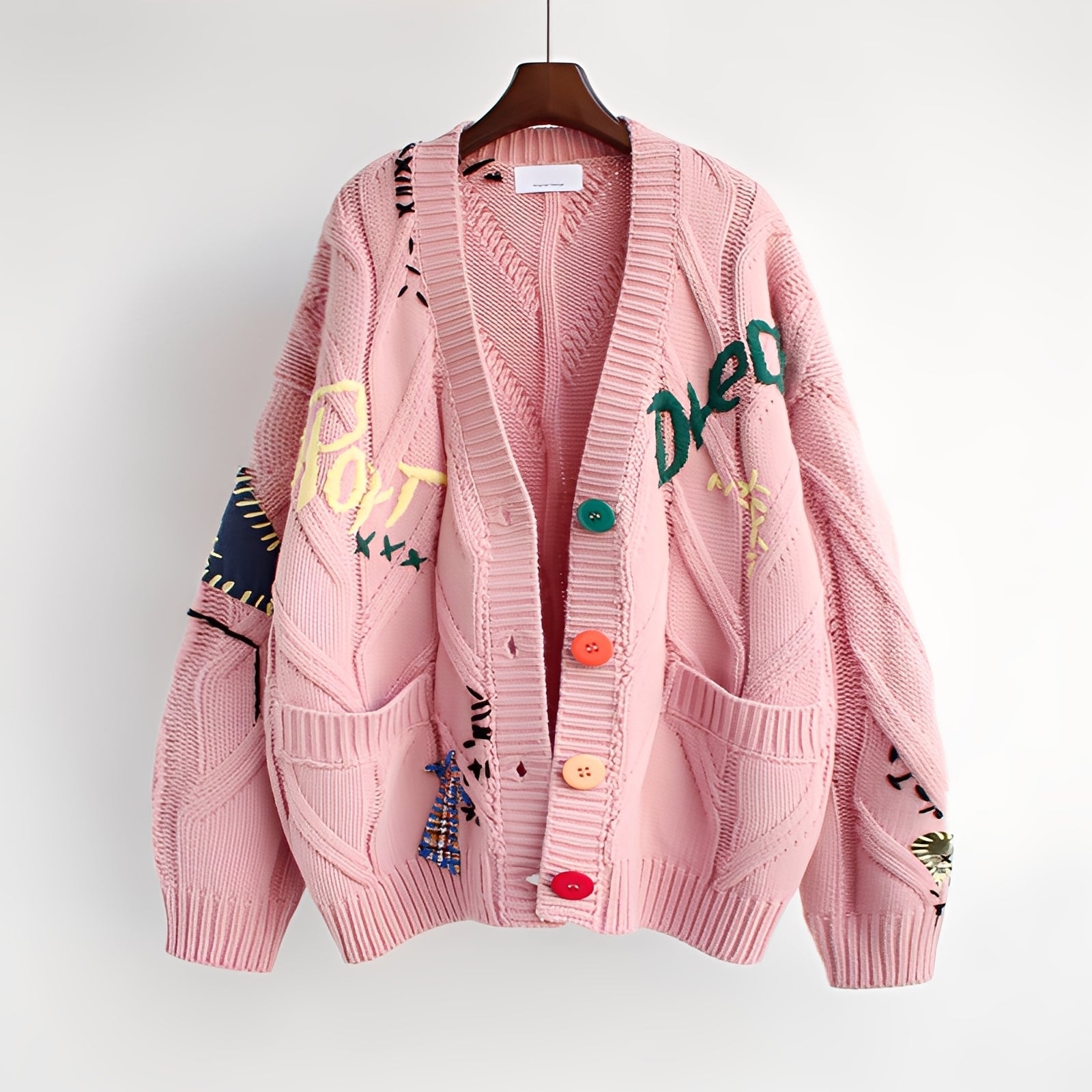 Chantelle - Elegancki haftowany sweter damski