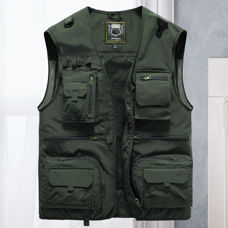 Alessandra – Siatka Gilet Cargo z Kieszeniami