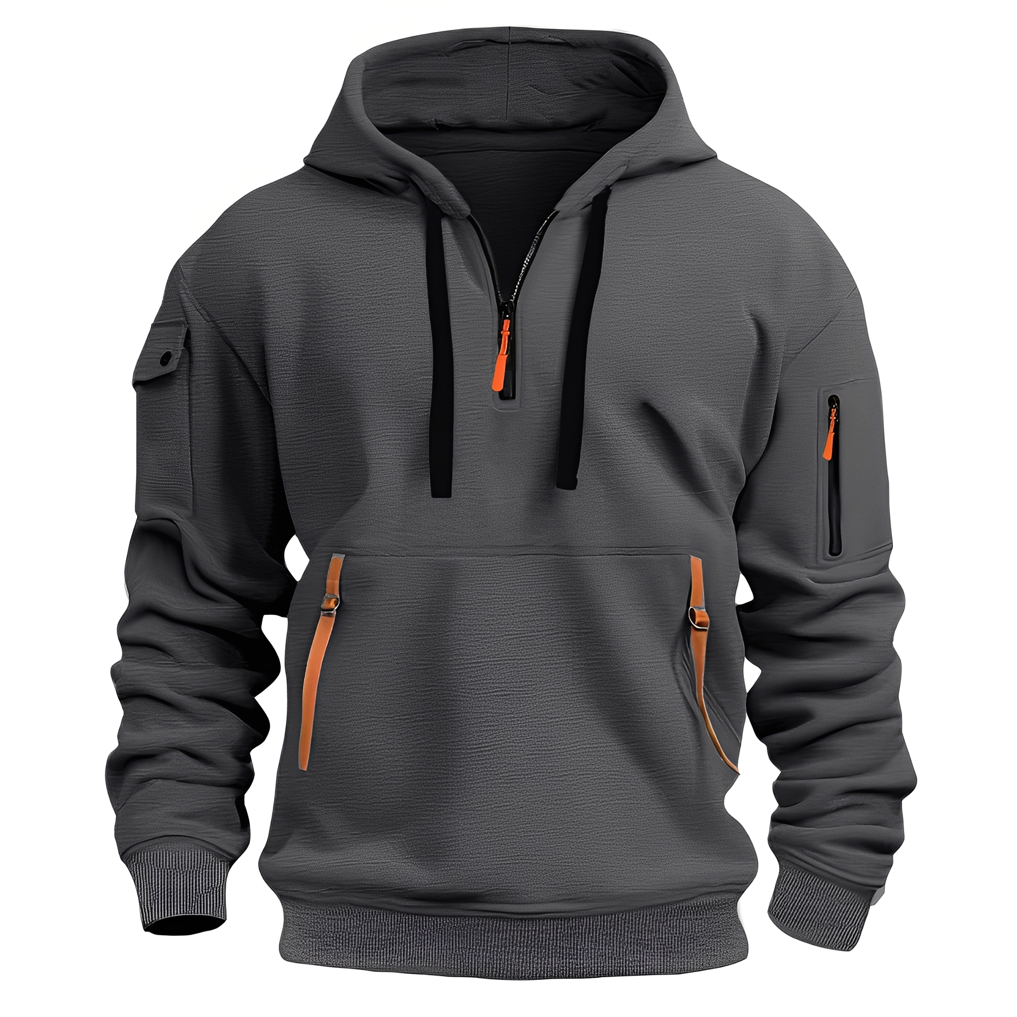 Norton - Stylowy męski hoodie z półzamkiem