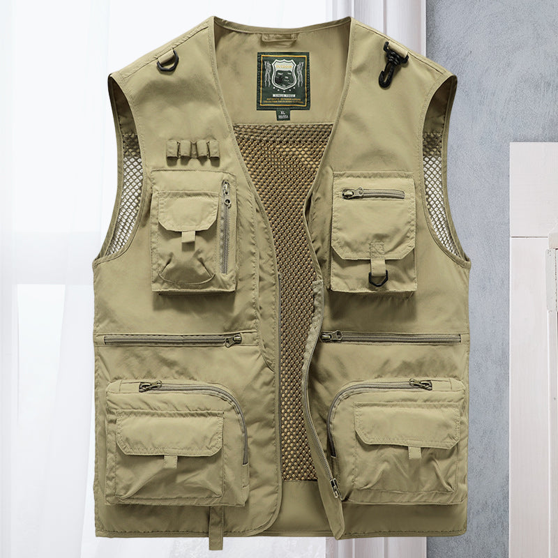 Alessandra – Siatka Gilet Cargo z Kieszeniami