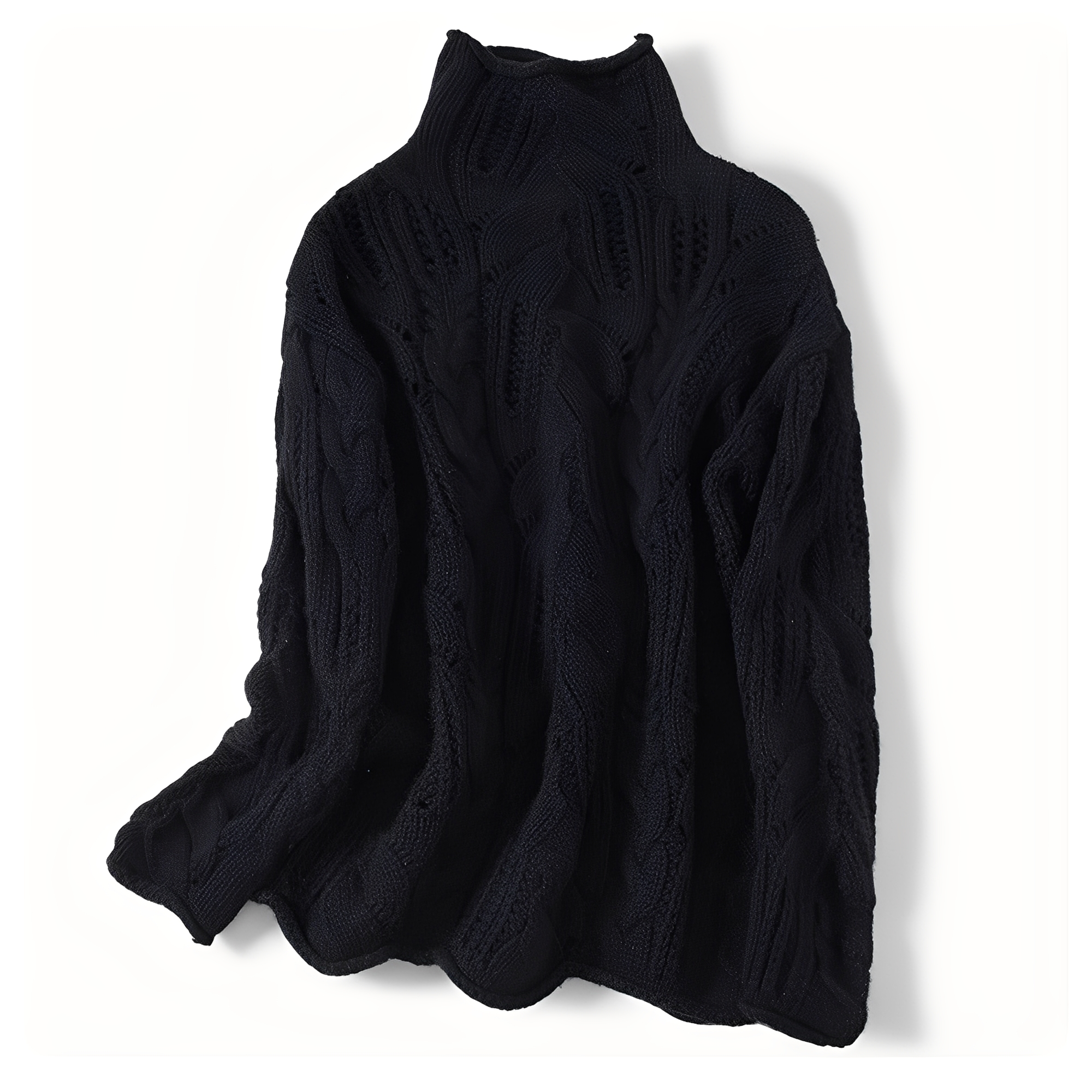 Remy - Damski kaszmirowy sweter z ozdobami