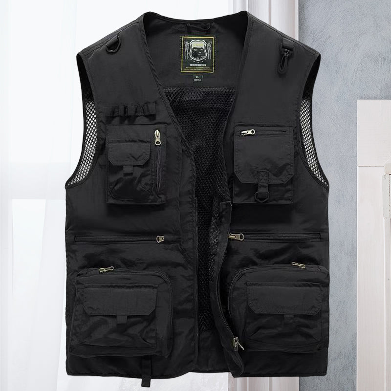 Alessandra – Siatka Gilet Cargo z Kieszeniami