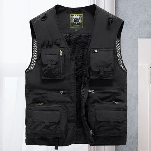 Alessandra – Siatka Gilet Cargo z Kieszeniami