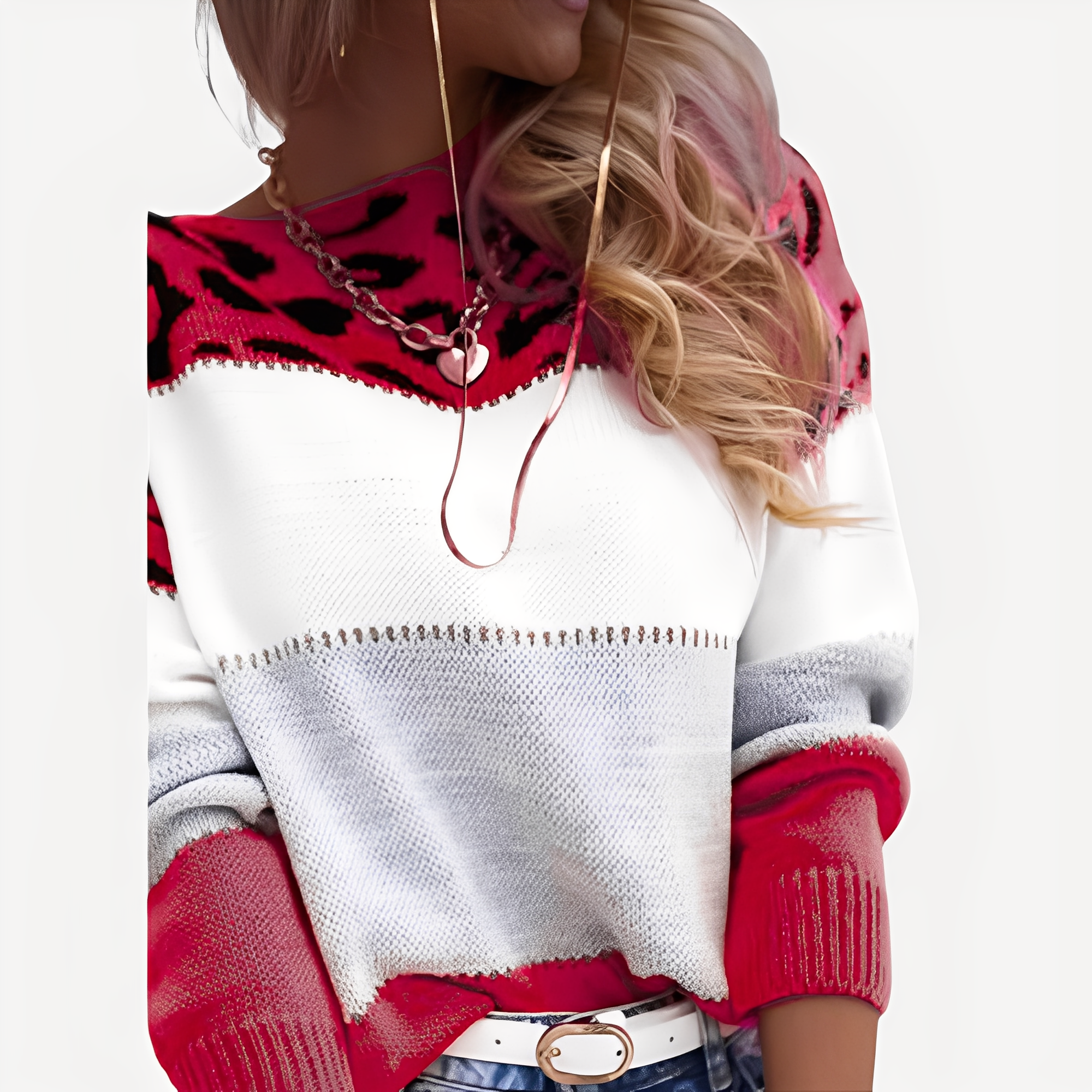 Anne - Kobiecy sweter z nowoczesnym wzorem