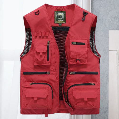 Alessandra – Siatka Gilet Cargo z Kieszeniami