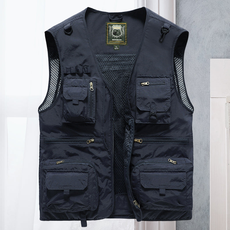 Alessandra – Siatka Gilet Cargo z Kieszeniami