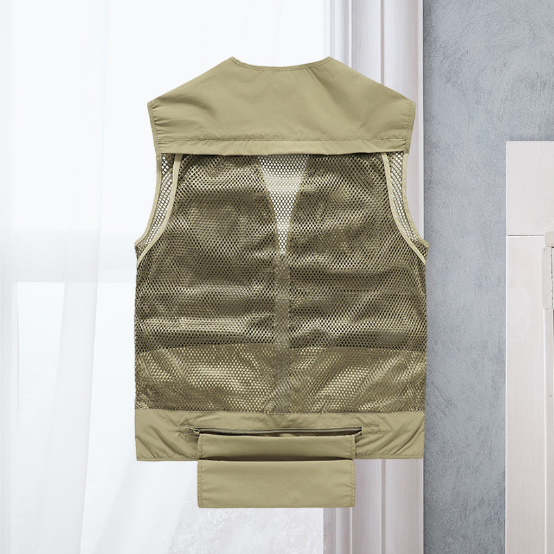 Alessandra – Siatka Gilet Cargo z Kieszeniami