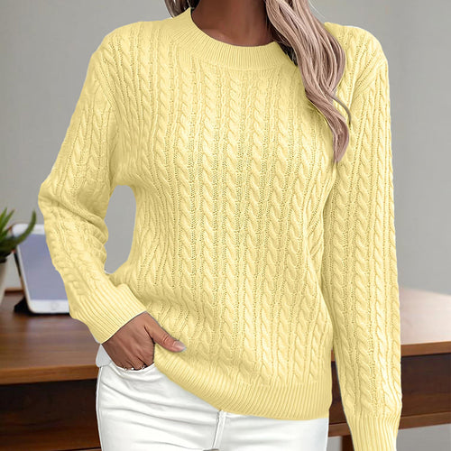 Adamina - Elegancki sweter damski z teksturą