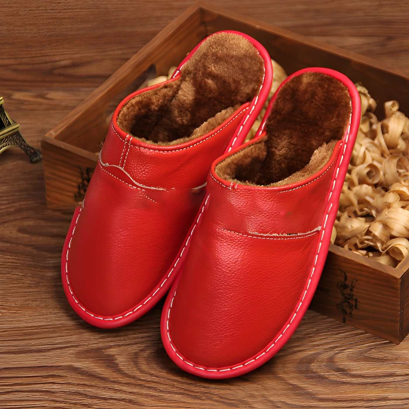 Xavier - Ciepłe sandały bawełniane dla mężczyzn