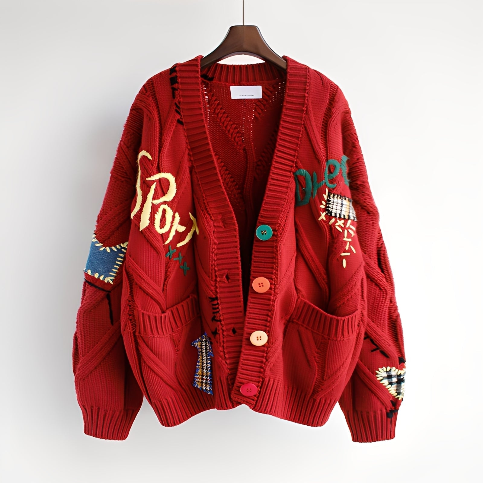 Chantelle - Elegancki haftowany sweter damski