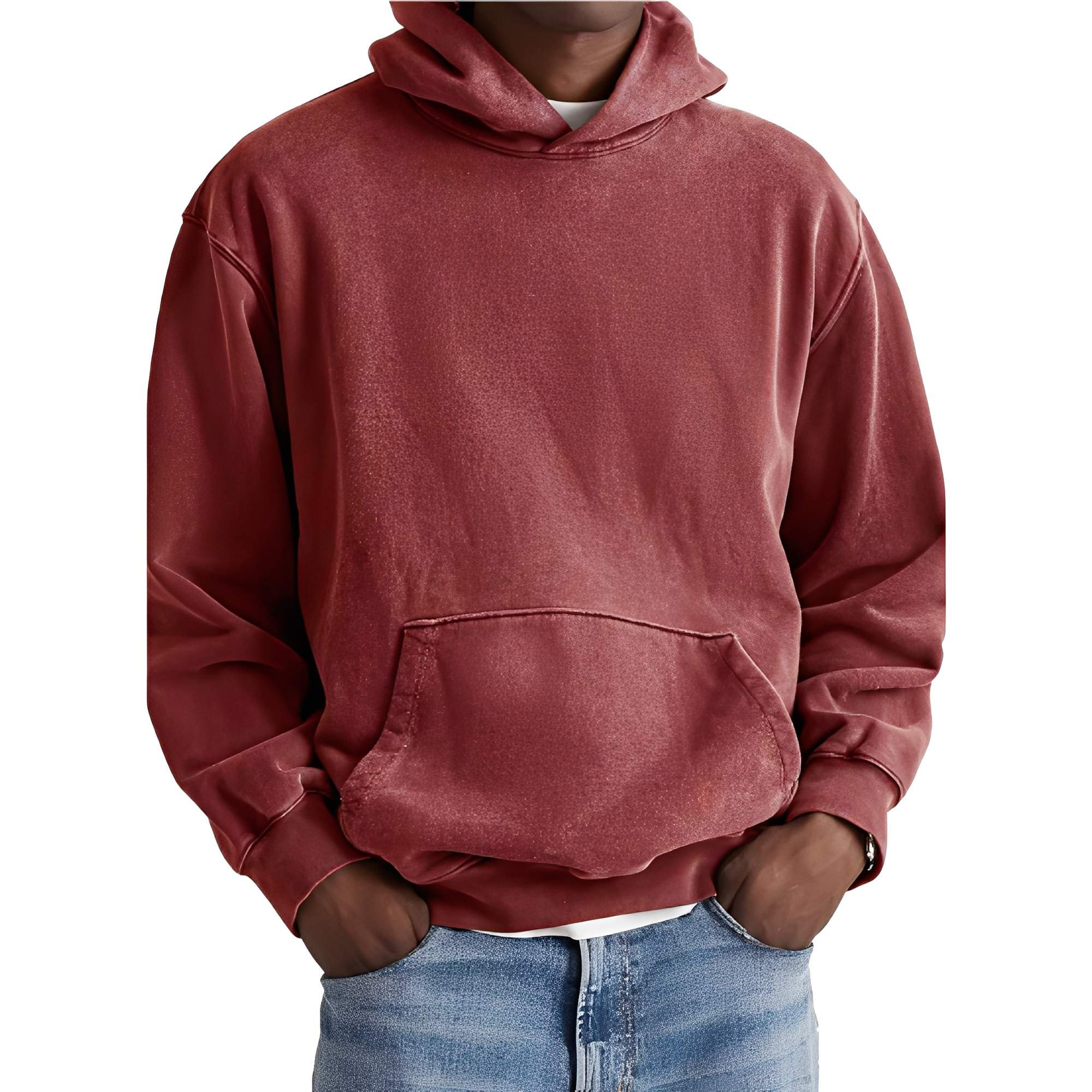 Reynard - Męska bluza z kapturem o klasycznym tarzanie i luźnym kroju