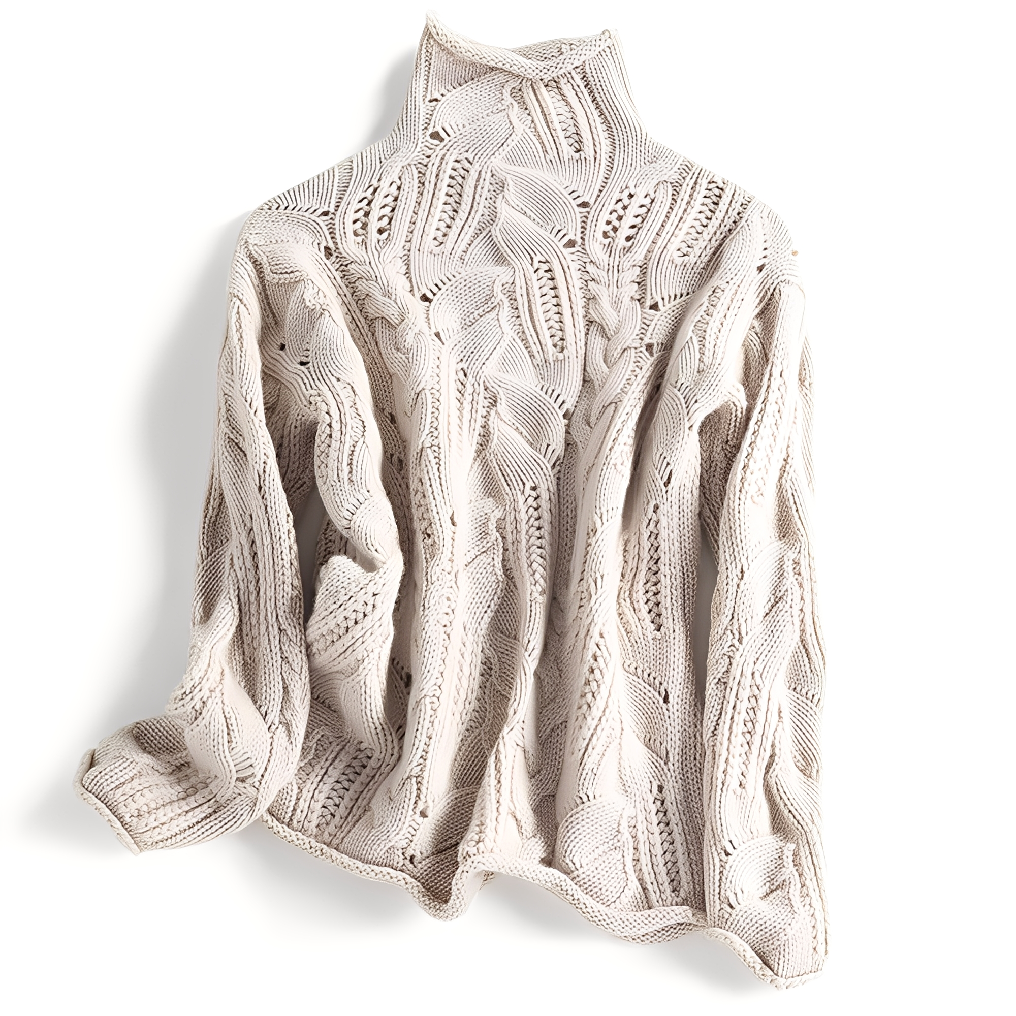 Remy - Damski kaszmirowy sweter z ozdobami