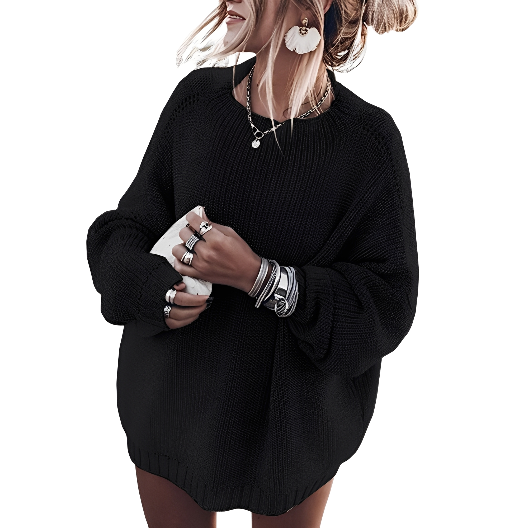 Gisselle - Luźno krojony damski sweter