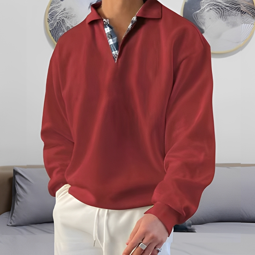 Colsen - Męski sweter z nowoczesnym zamkiem