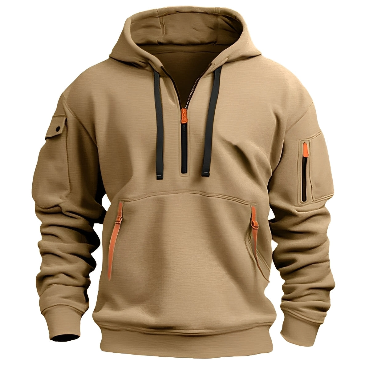 Norton - Stylowy męski hoodie z półzamkiem