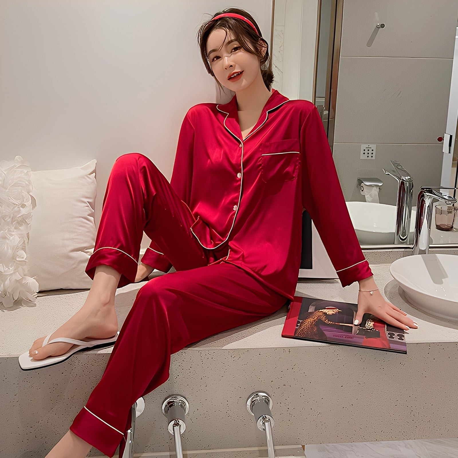 Ella - Elegancki sweter kaszmirowy dla kobiet Zestaw