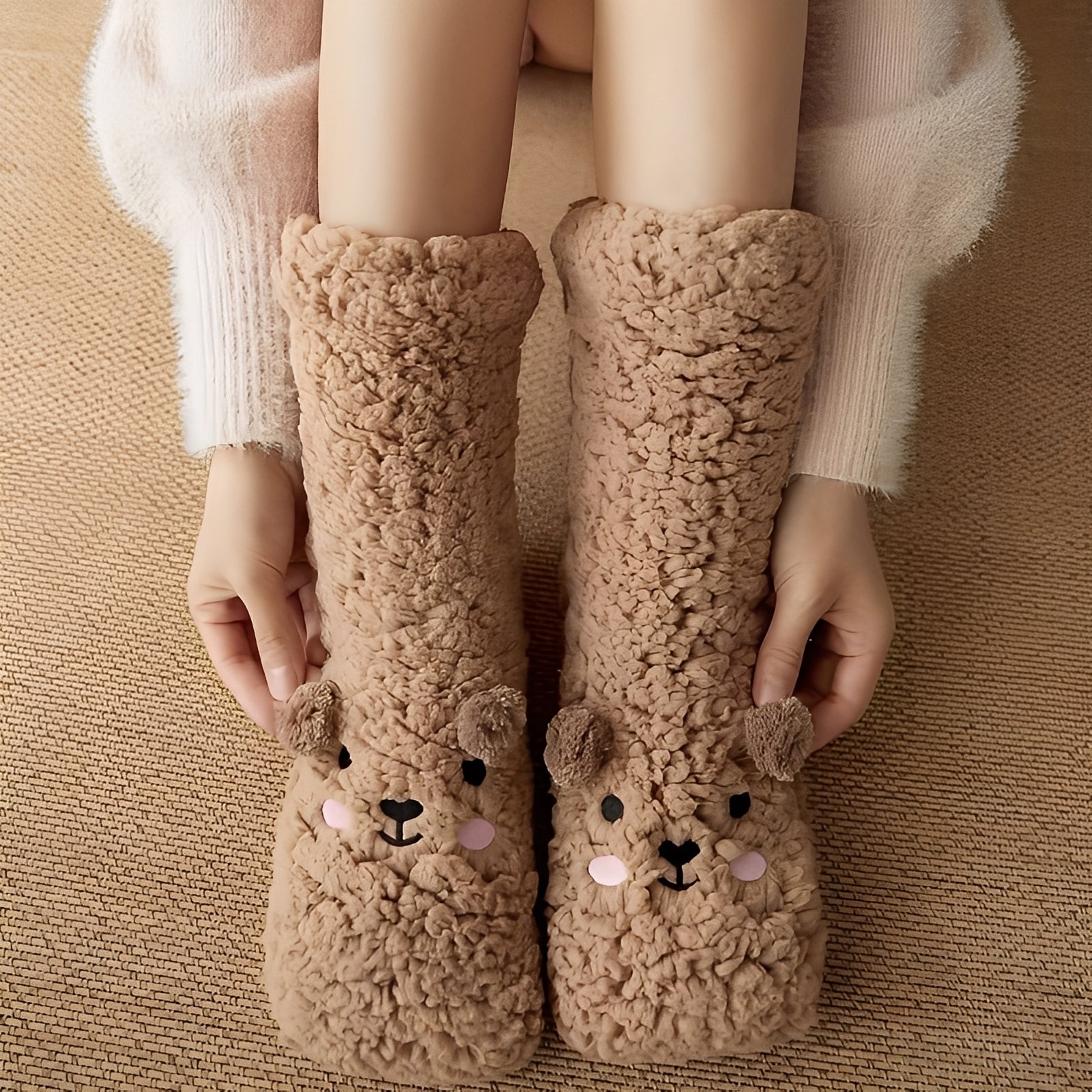 Caelie - Stylowe, urocze, grube skarpety Fleece dla kobiet