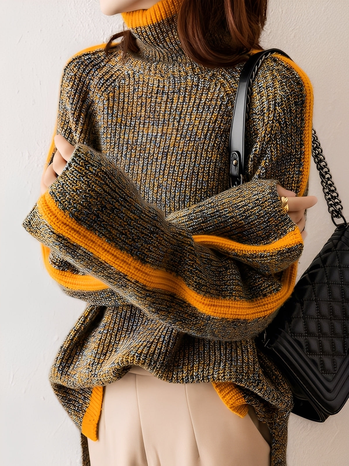 Suzanna - Nowoczesny luźny sweter damski