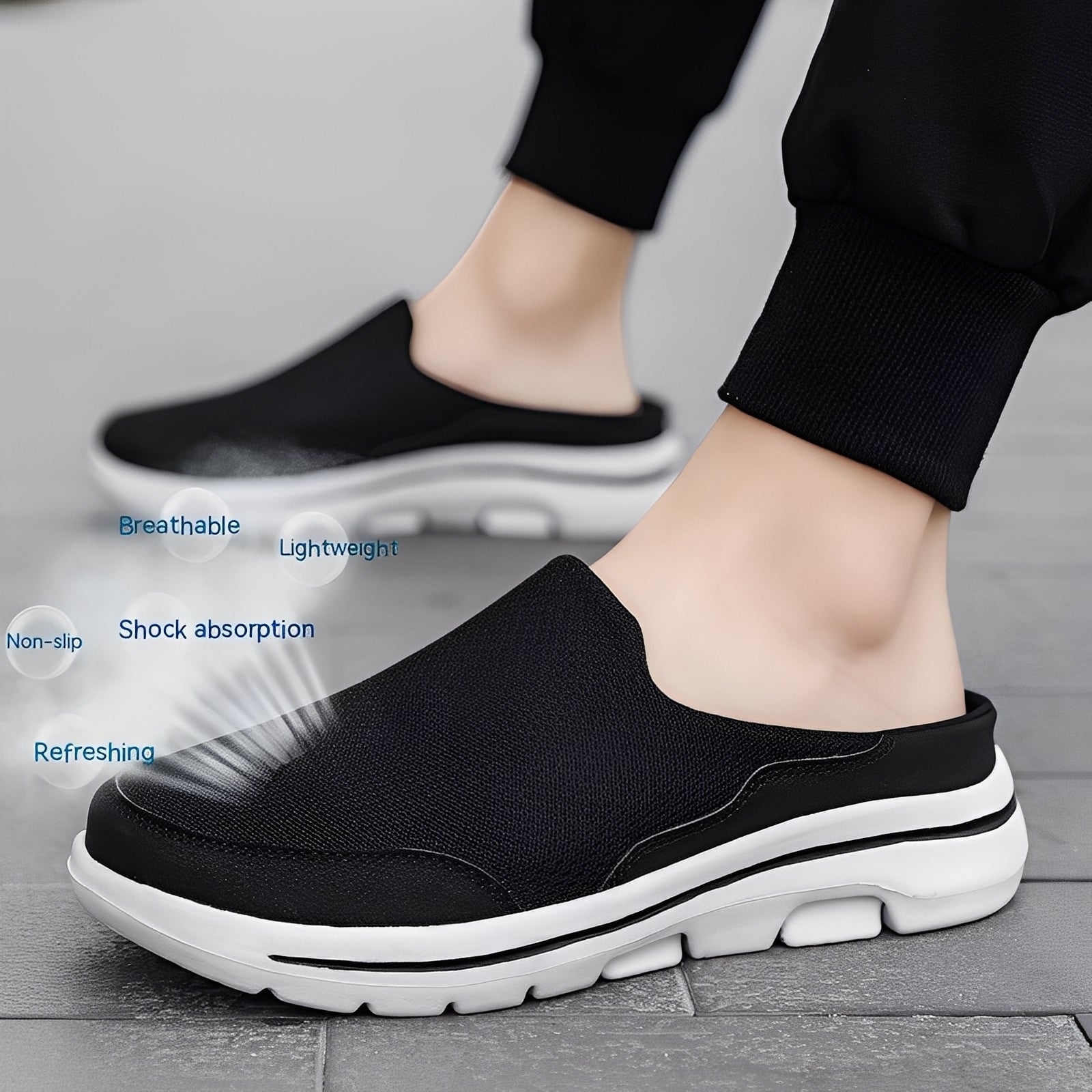 Harrison - Buty lekkie do wsuwania z poduszkową podeszwą