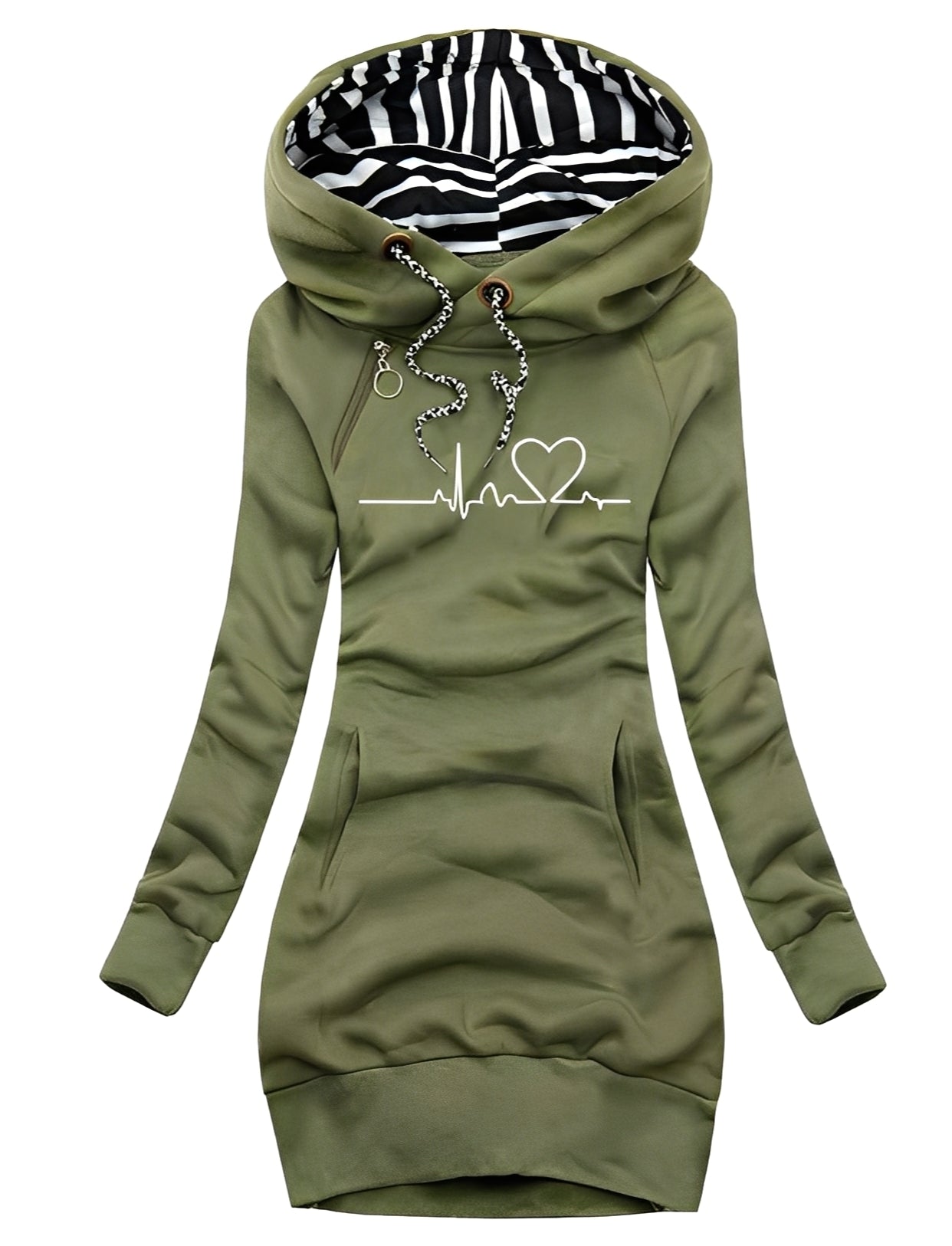 Jaidyn - Damska sukienka z kapturem w modnym stylu