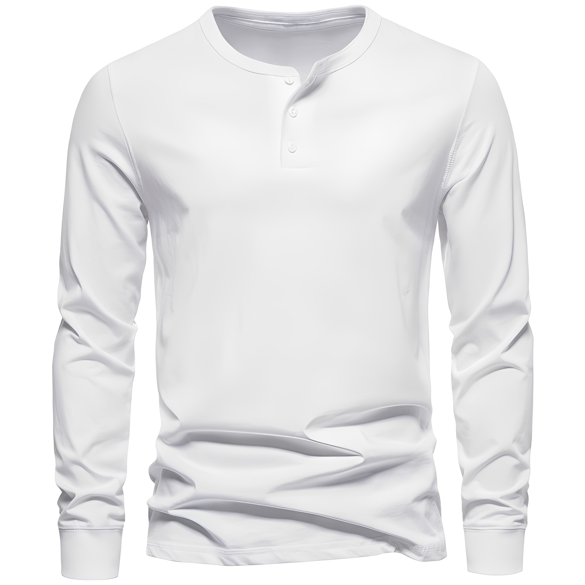 Nowell - Swobodna, delikatna męska koszula z długim rękawem