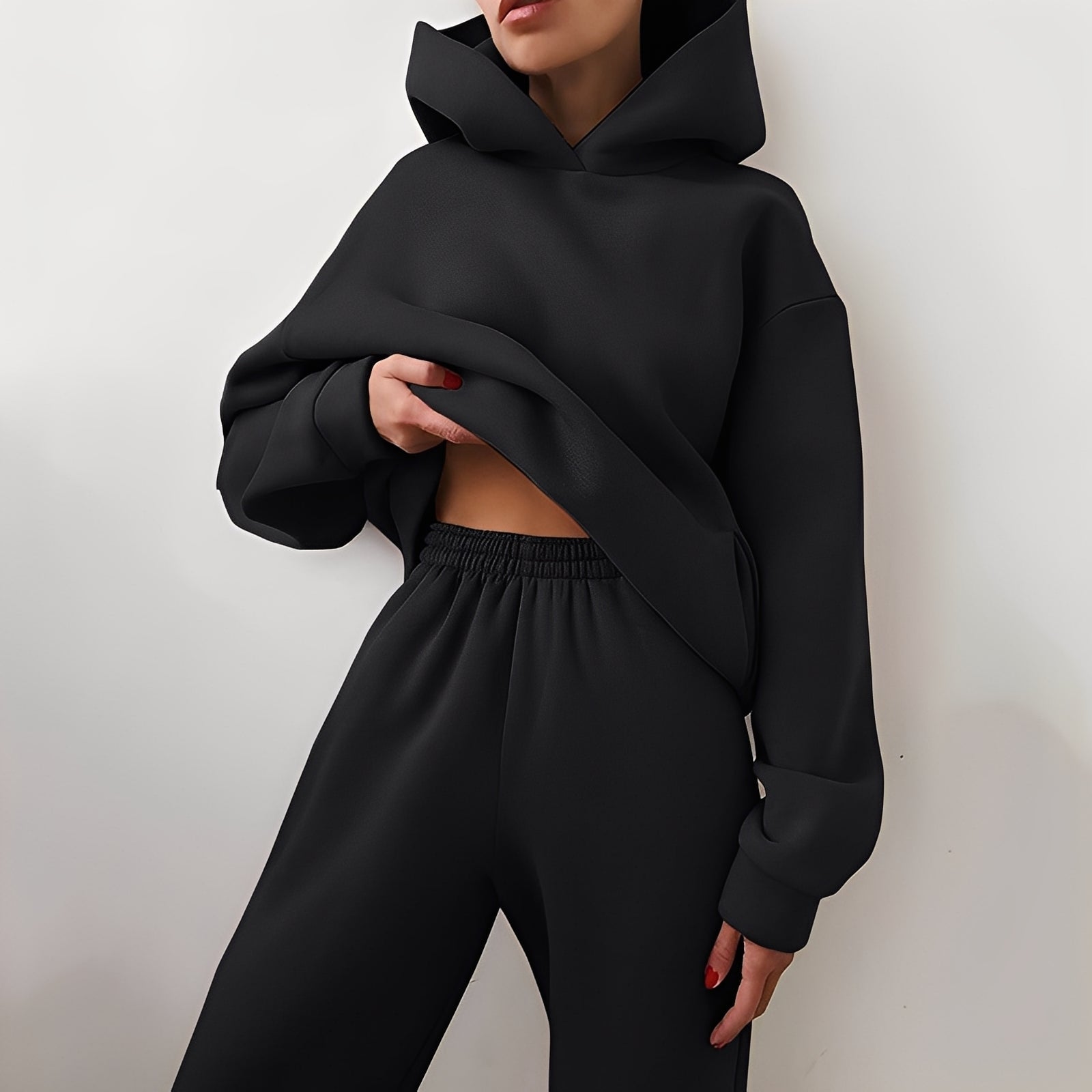 Wenona - Komfortowy damski komplet z kapturem