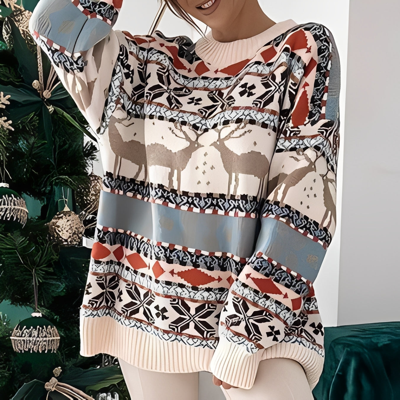 Rosemary - Stylowy, ciepły damski sweter na święta