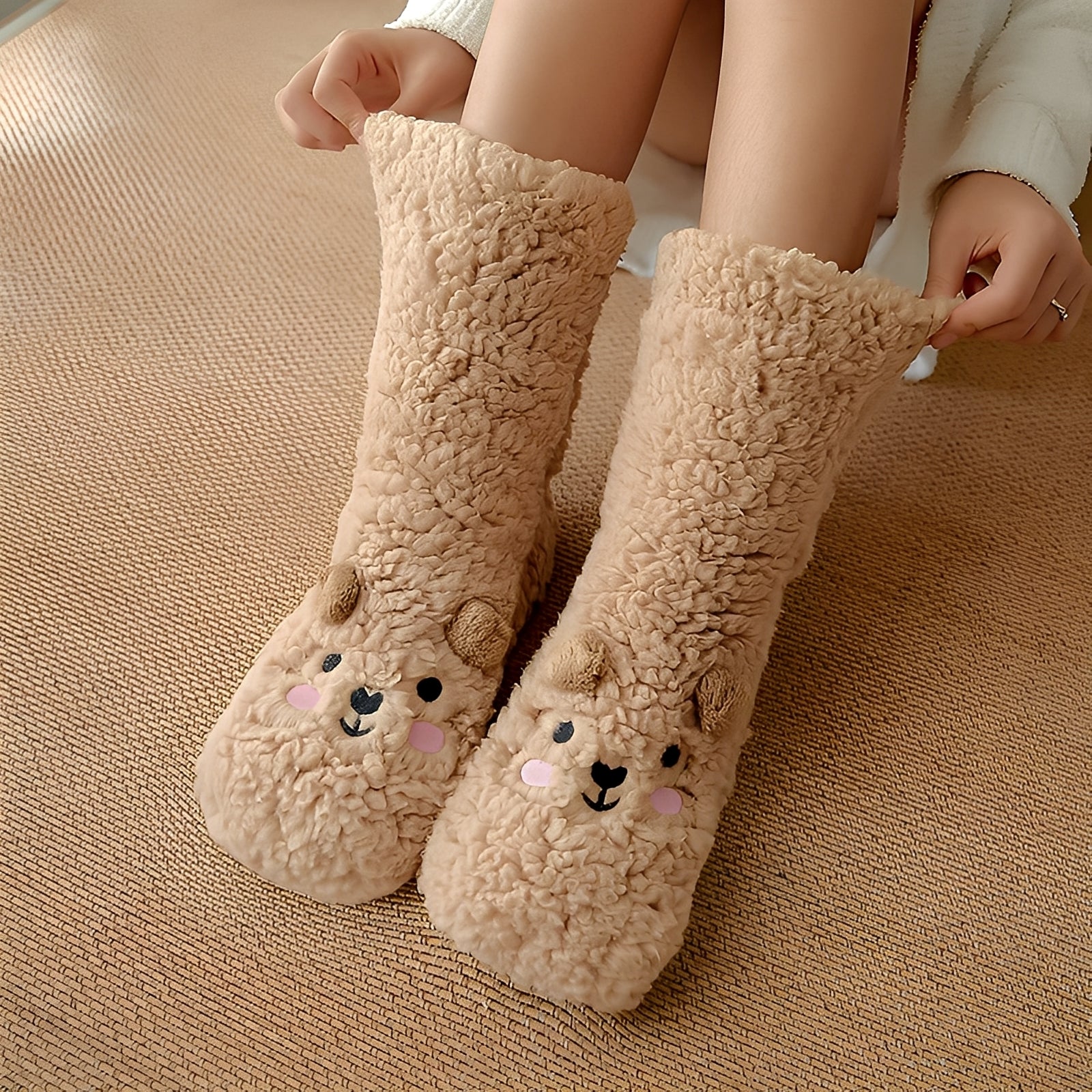 Caelie - Stylowe, urocze, grube skarpety Fleece dla kobiet