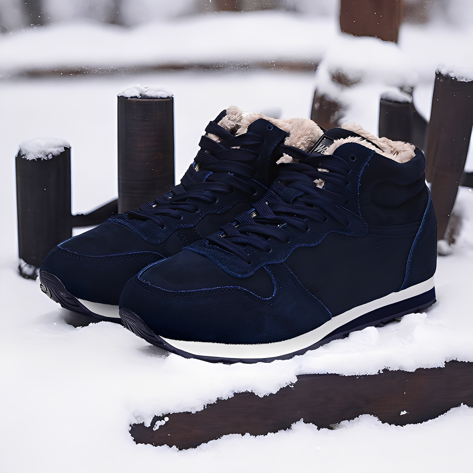 Crosby - Modne, ciepłe zimowe buty męskie