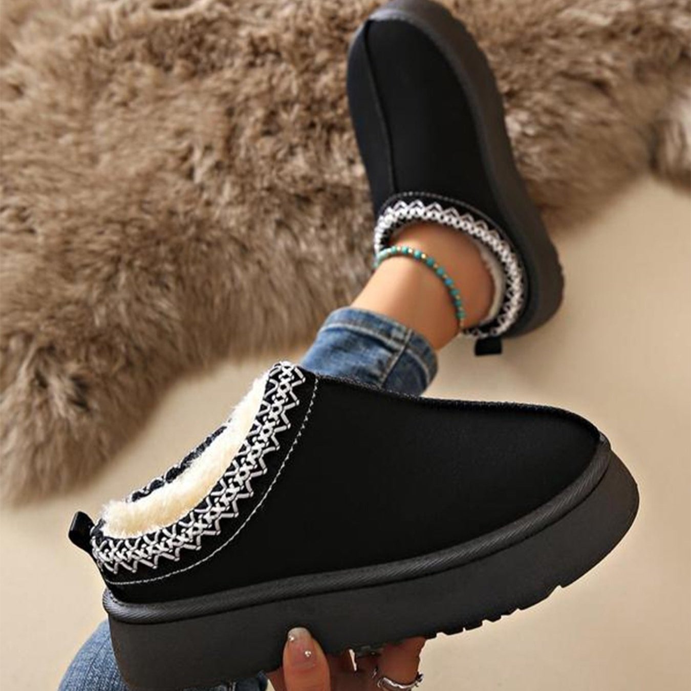 Audrey – Buty śniegowe modne styl muffin