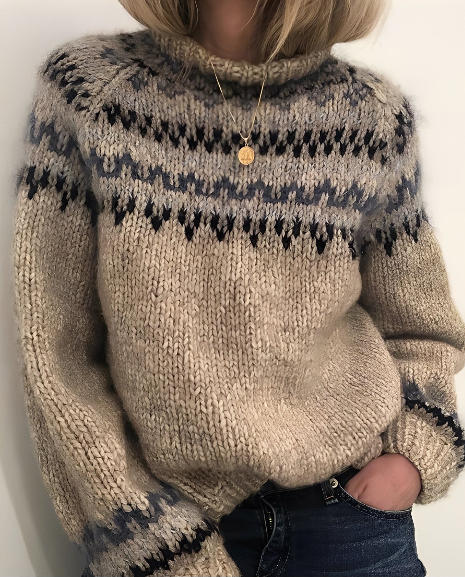 Macey - Ciepły damski sweter