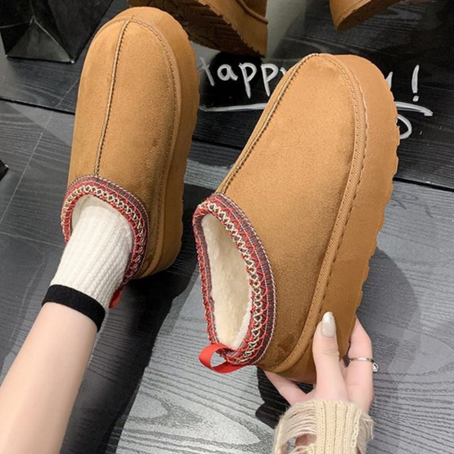 Audrey – Buty śniegowe modne styl muffin