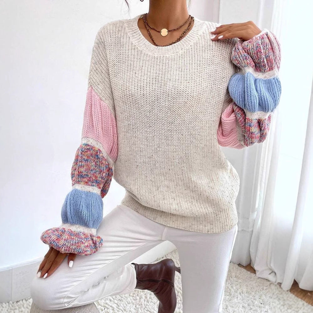 Griselda - Swobodny, kolorowy sweter damski