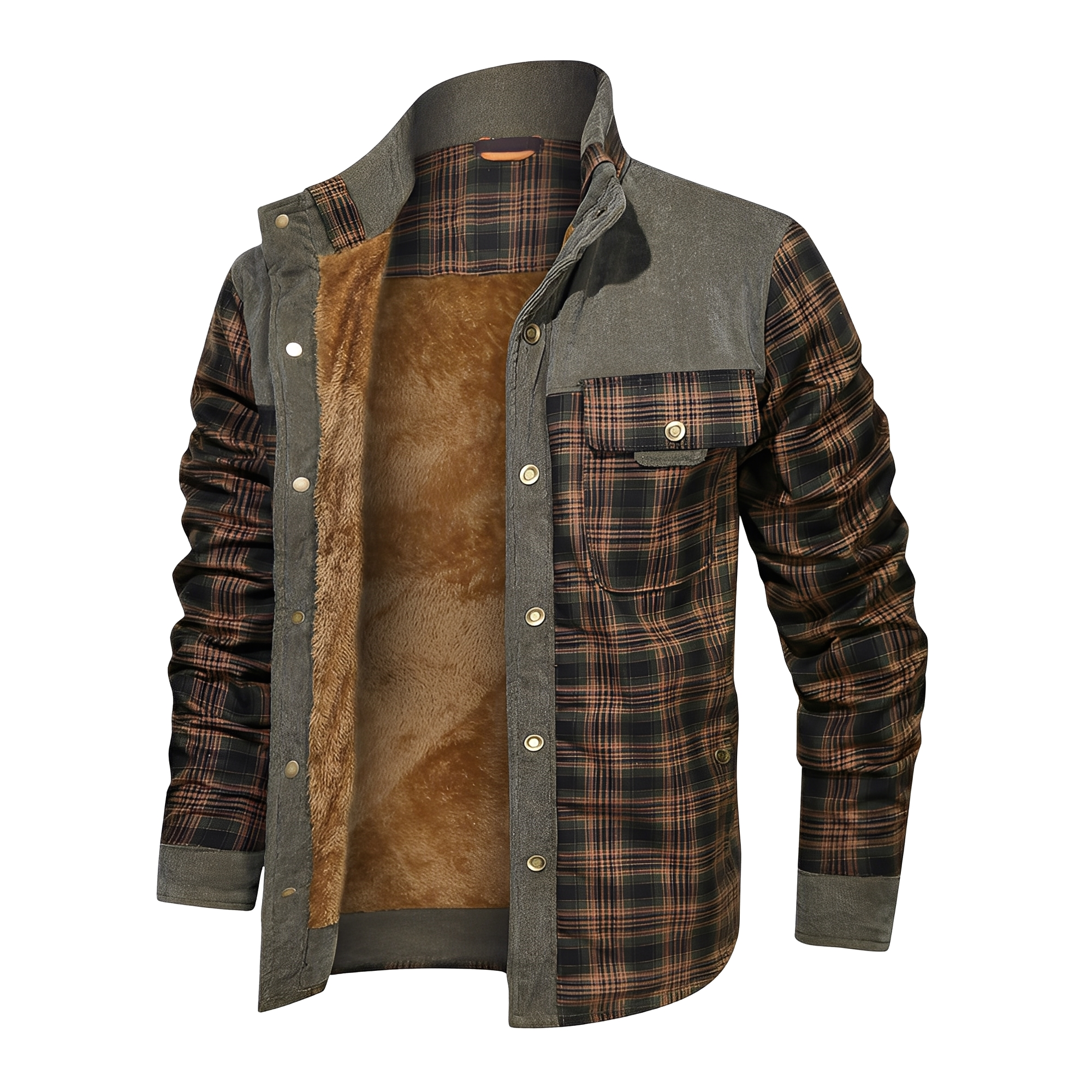 Harmon - Stylowa męska kurtka w kratkę