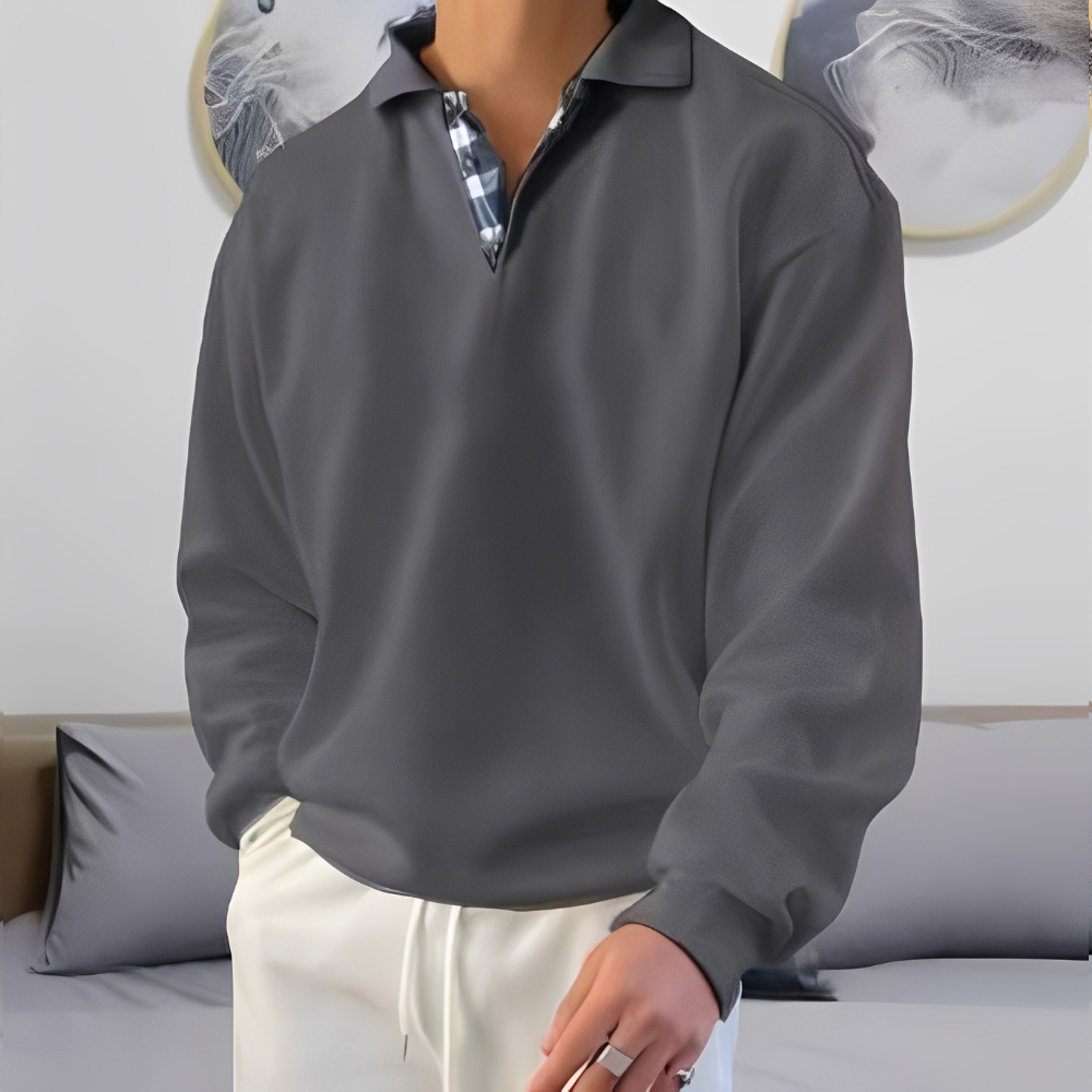 Colsen - Męski sweter z nowoczesnym zamkiem