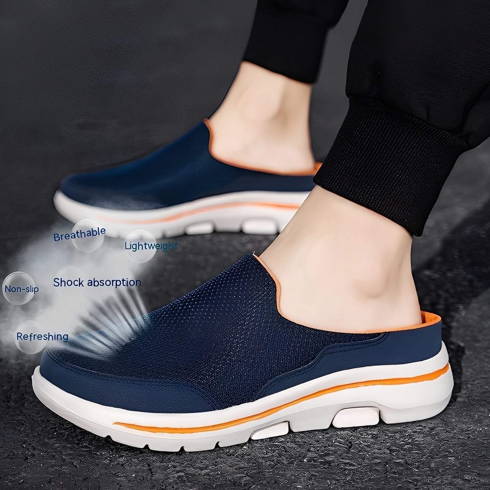 Harrison - Buty lekkie do wsuwania z poduszkową podeszwą