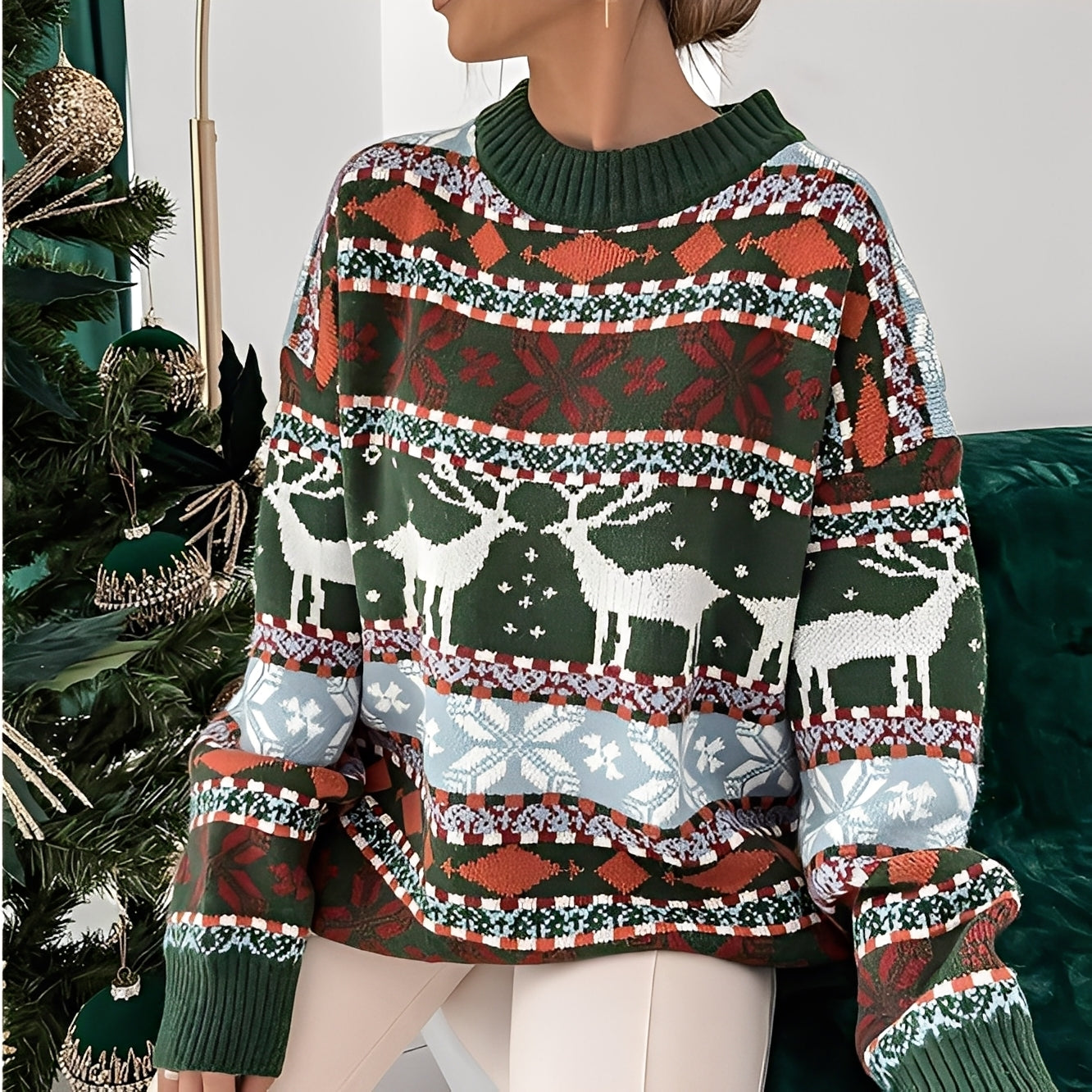 Rosemary - Stylowy, ciepły damski sweter na święta
