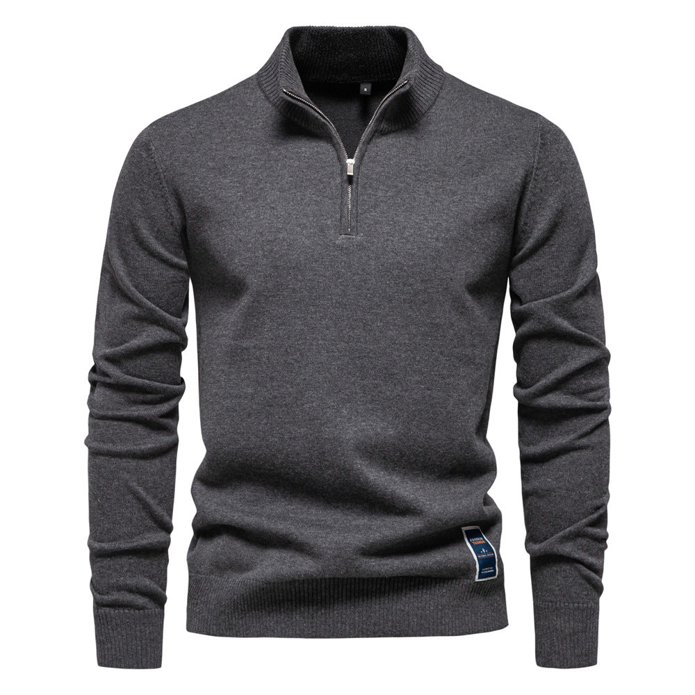 Caelum - Elegancki męski sweter slim-fit