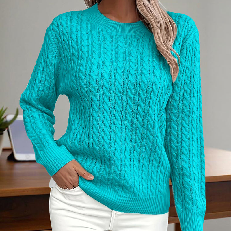 Adamina - Elegancki sweter damski z teksturą