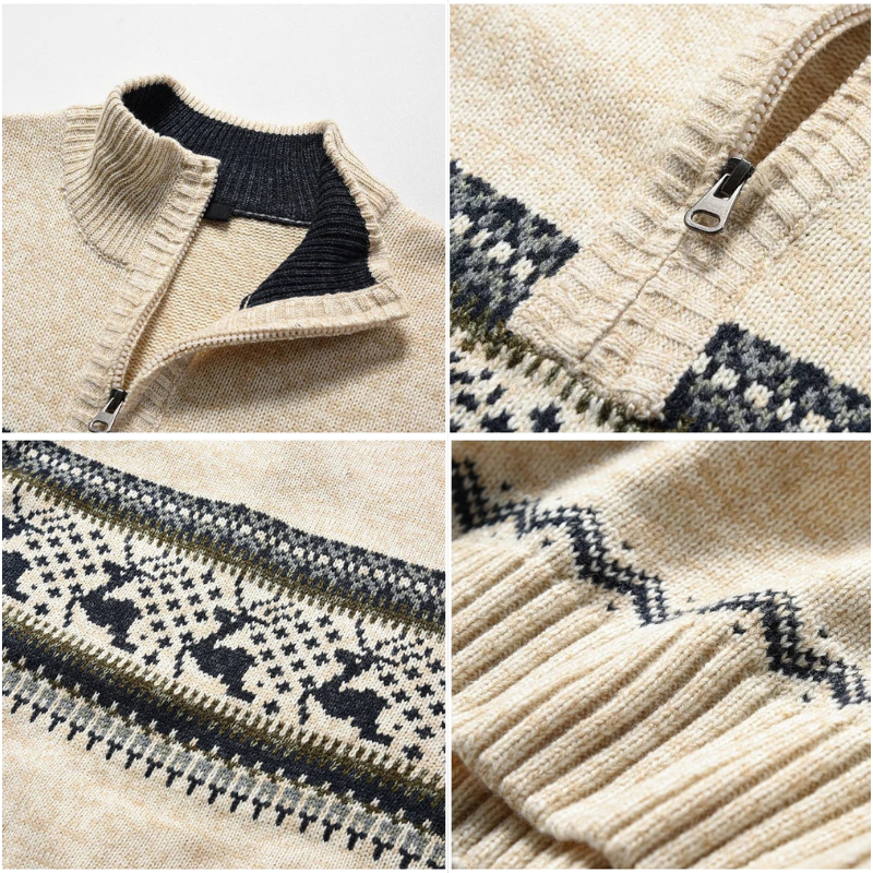 Milan – Sweter zimowy i świąteczny w jodełkę