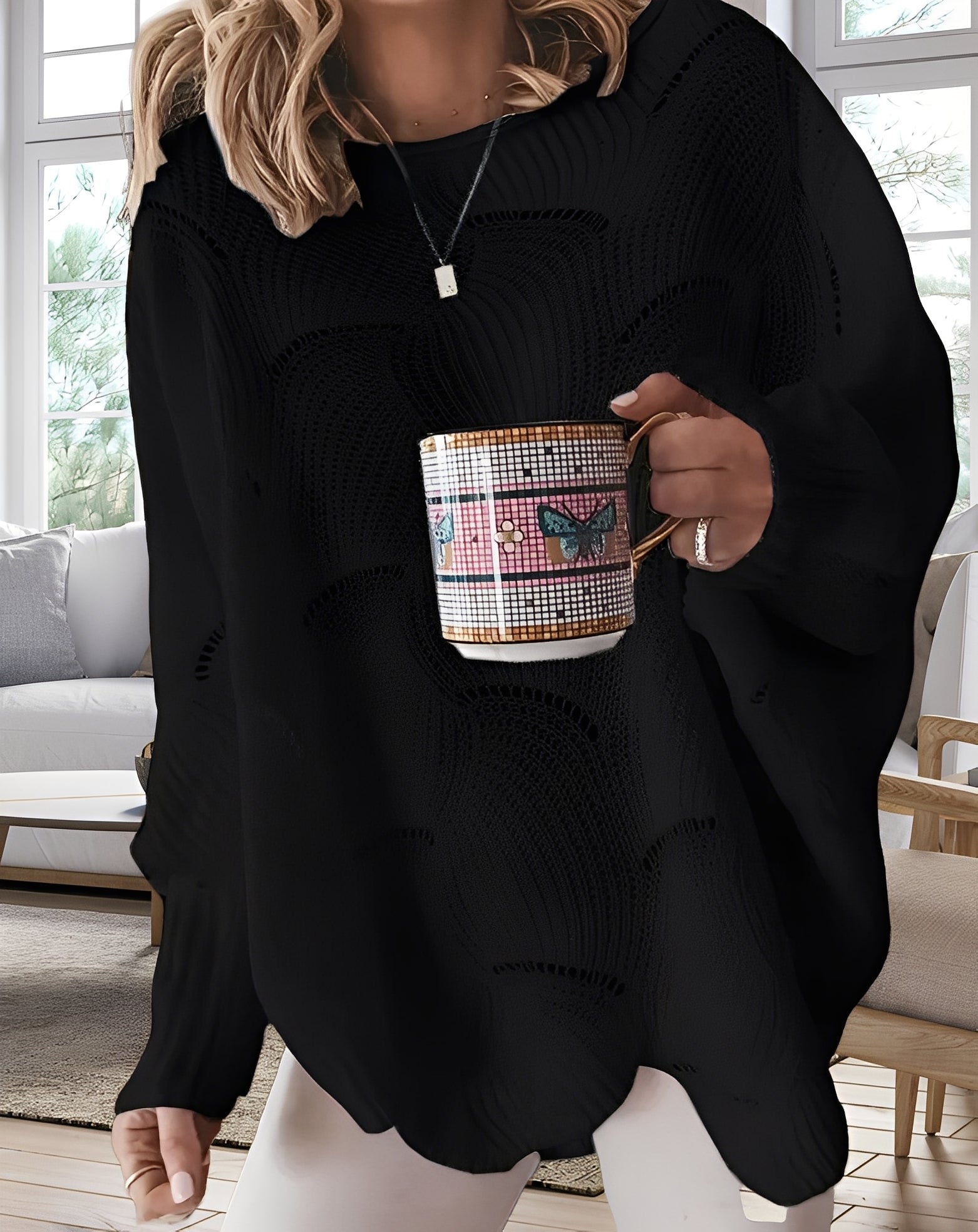 Kassandra - Stylowy, fasonowy damski sweterek