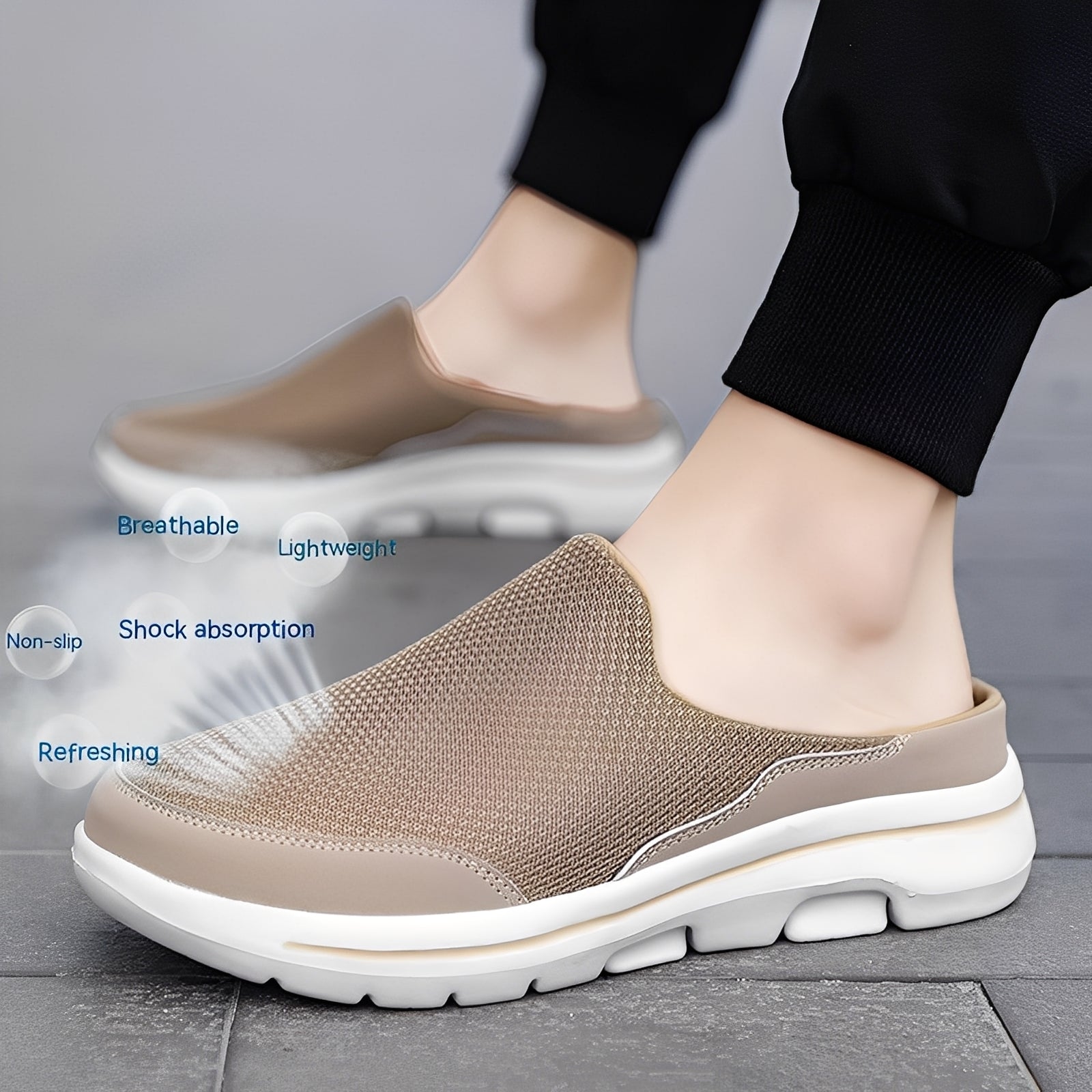 Harrison - Buty lekkie do wsuwania z poduszkową podeszwą