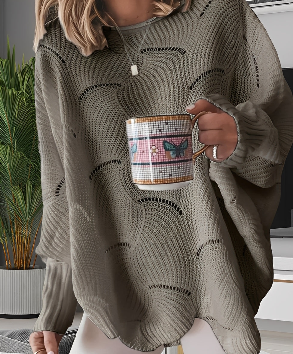 Kassandra - Stylowy, fasonowy damski sweterek