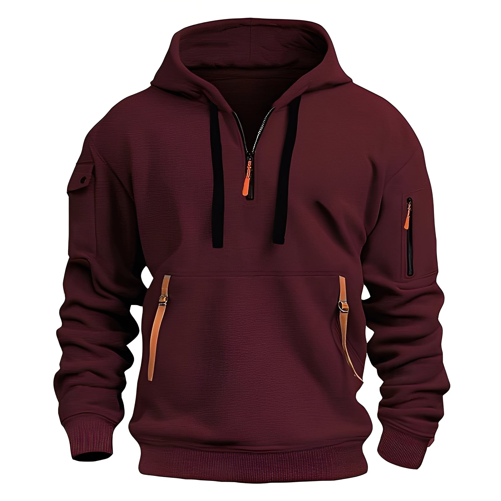 Norton - Stylowy męski hoodie z półzamkiem